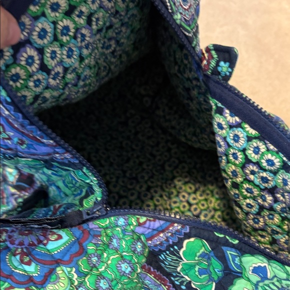 Vera Bradley Floral Garment Bag in Green and Blue - Picture 6 of 8